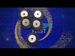 66.891.006 Dairesel Siyah Sert Fırça Tekerlekleri Baskı Makinesi Parçaları 6x60mm 8x60mm