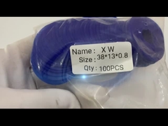 Düz Kauçuk Enayi 38*15*0.8mm Tasarlanmış Mavi Renk Standart Boyutlar Şekiller Kauçuk