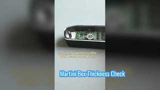 Martini makinesi için muayene kutusu