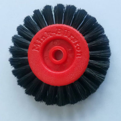 6x60mm Heidelberg baskı makinesi için sert fırça tekerleği Domuz kılı ile yüksek kaliteli plastikten yapılmıştır