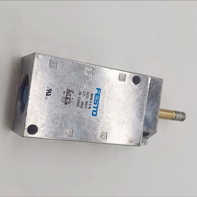 FESTO Hava Valfi 8BAR Ofset Baskı Makinesi için Alüminyum / Bakır / Demir Solenoid Valf