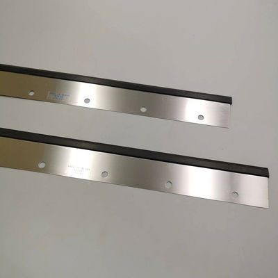 Kauçuk Yıkama Bıçağı Gümüş Renk 11 Delik Roland 1100x65x0.5mm Heidelberg Basın Parçaları