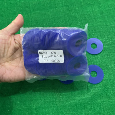38x15x0.8mm Mavi Renkli Ofset Baskı Makinesi Depolama Parçaları için Düz Kauçuk Emicisi