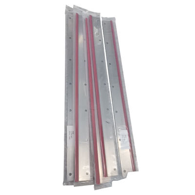 UV mürekkebe dayanıklı Heidelberg yazıcısı yıkama bıçağı SM52 PM52 için 7 delikli 605x46x0.5mm
