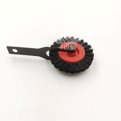 Çince sert fırça tekerlekli yazıcı makine besleyici destekle fırça