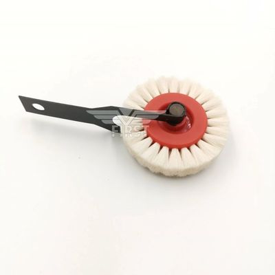 Çince sert fırça tekerlekli yazıcı makine besleyici destekle fırça