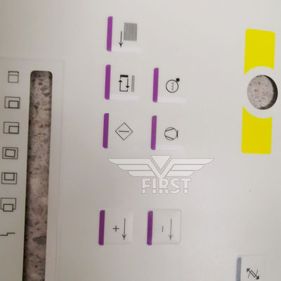 Beyaz Renk Membran Panel Sembolü Mektup Etiketi Heidelberg SM102 Baskı Makinesi Etiketi 63*21.2 veya 37*15.5CM Boyutunda