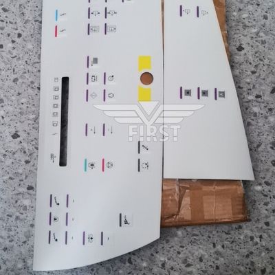 Beyaz Renk Membran Panel Sembolü Mektup Etiketi Heidelberg SM102 Baskı Makinesi Etiketi 63*21.2 veya 37*15.5CM Boyutunda