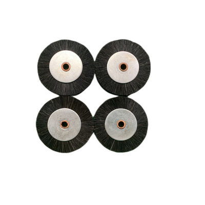 Beyaz Renkli Sert Fırça Çarkı 60x11x6mm Roland Baskı Makinesi için Domuz Tüyü/Beyaz Çelik