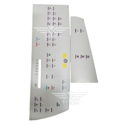 Beyaz Renk Membran Panel Sembolü Mektup Etiketi Heidelberg SM102 Baskı Makinesi Etiketi 63*21.2 veya 37*15.5CM Boyutunda
